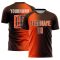 Custom Brown Orange-Cream Sublimation Gradient Fashion Soccer Uniform Jersey